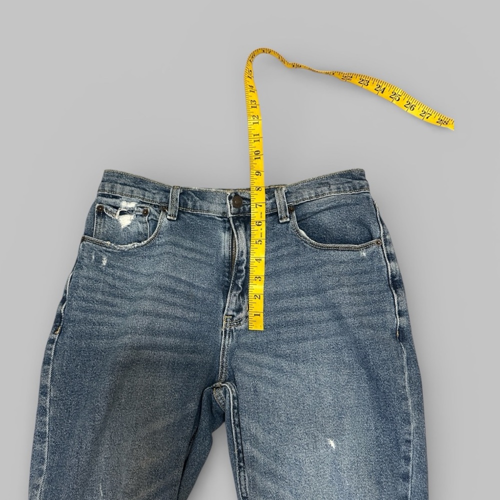 Abercrombie & Fitch Distressed Denim Mom Jeans - Picture 6 of 8